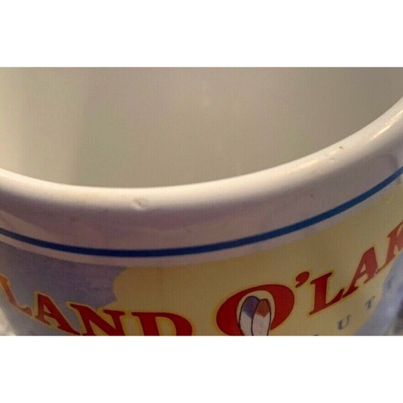 Vintage Land O' Lakes Advertising Coffee Mug Cup Mia Indian Girl 10 oz, 3 3/4"H - Picture 9 of 9